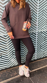 Grey Flowy Jersey Hoodie