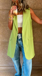 Lime Vested City Girl Vest