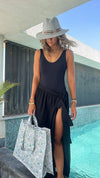 Black Beach Life Beach Wrap Skirt