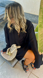 Black Tie Up Summer Tunic