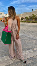 Beige Two Way It’s Summer Jumpsuit