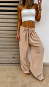 Beige Sunny Dayz Beach Pants