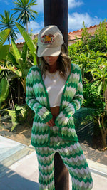 Green Giving Waves Crochet Set