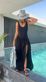 Black Beach Life Beach Wrap Skirt