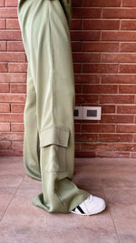 Pistachio Satin Feel Breezy Pants