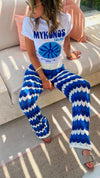 Blue Giving Waves Crochet Set