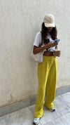 Mustard Soft Suit Pants