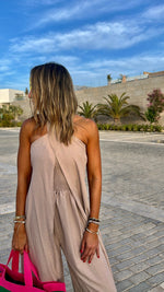 Beige Two Way It’s Summer Jumpsuit