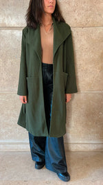 Olive Heavy Longline Coat