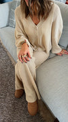 The Beige Cardi Set