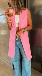 Pink Vested City Girl Vest