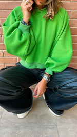 Green Exaggerated Hoodie