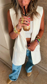 Ivory Vested City Girl Vest