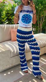 Blue Giving Waves Crochet Set