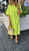 Lime T-shirt Shirt Dress