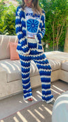 Blue Giving Waves Crochet Set