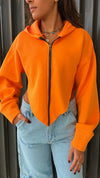 Orange V Cropped Jacket