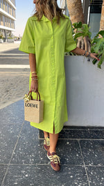 Lime T-shirt Shirt Dress