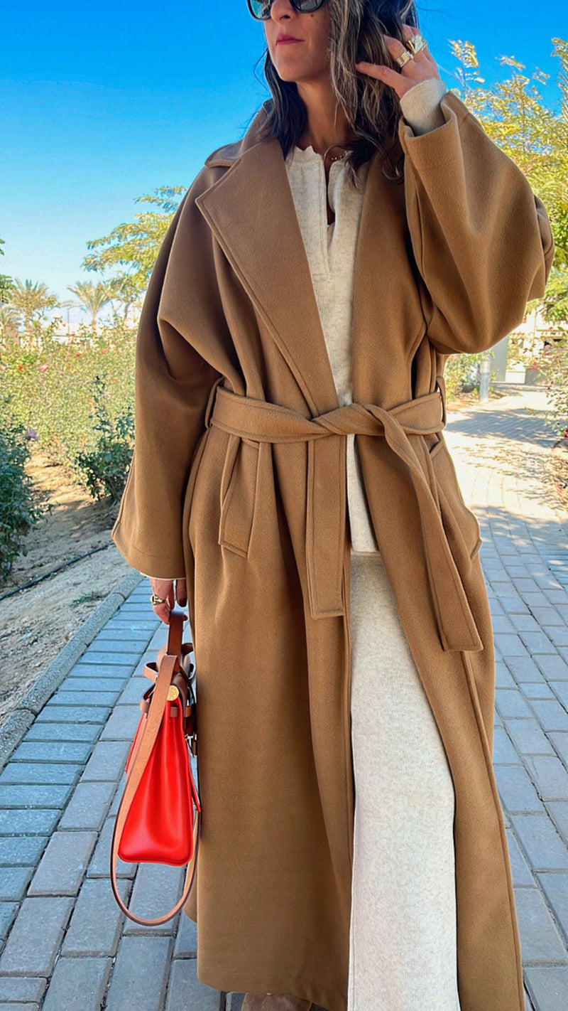 Camel Cold Outside Coat