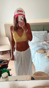 Yellow Mini Handmade Crochet Halter