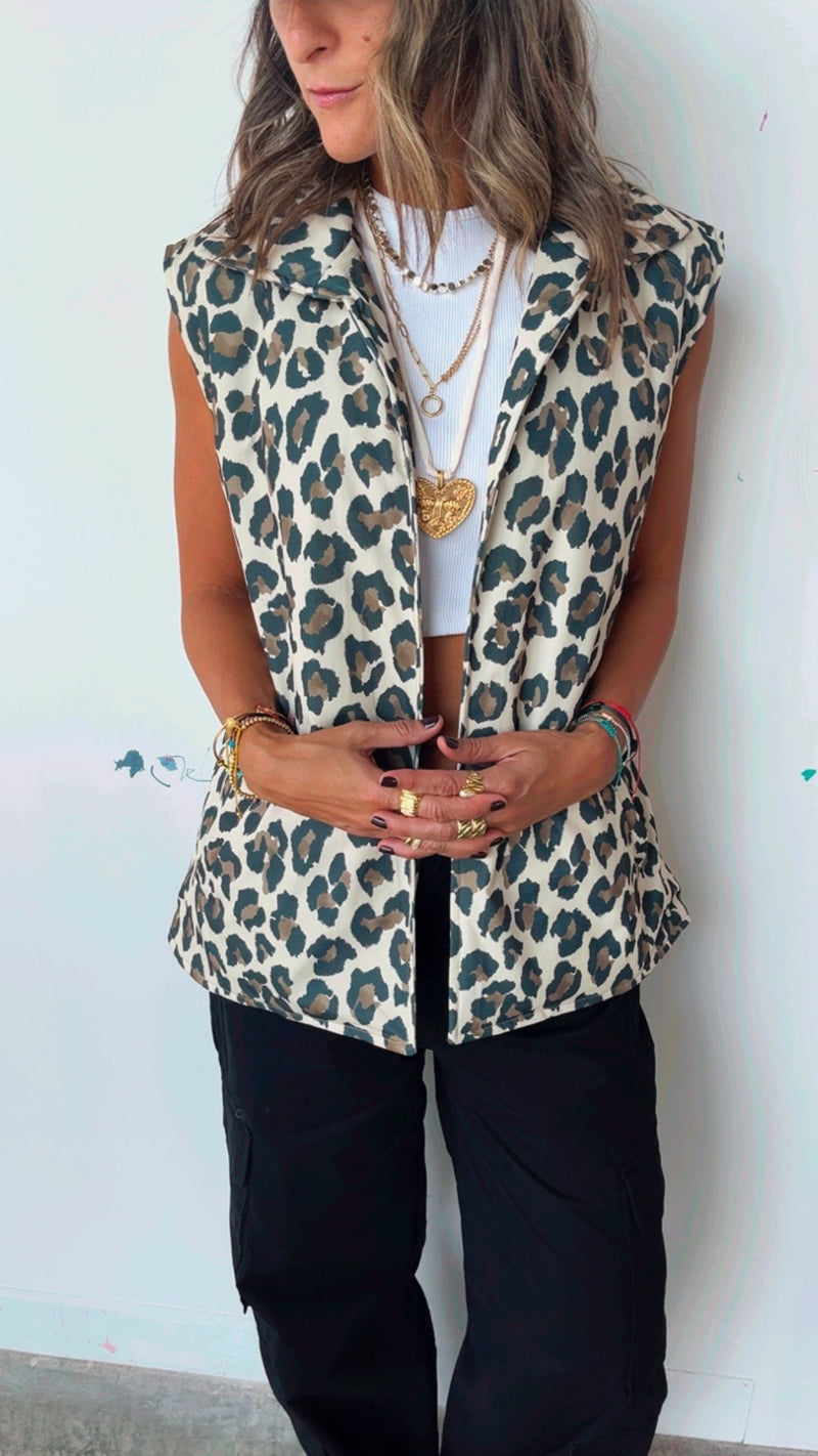 Night Out Leopard Vest