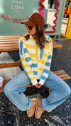 Pastel Quarter Zip Up Sweater