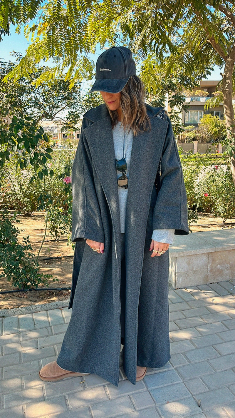 Grey Cold Outside Coat