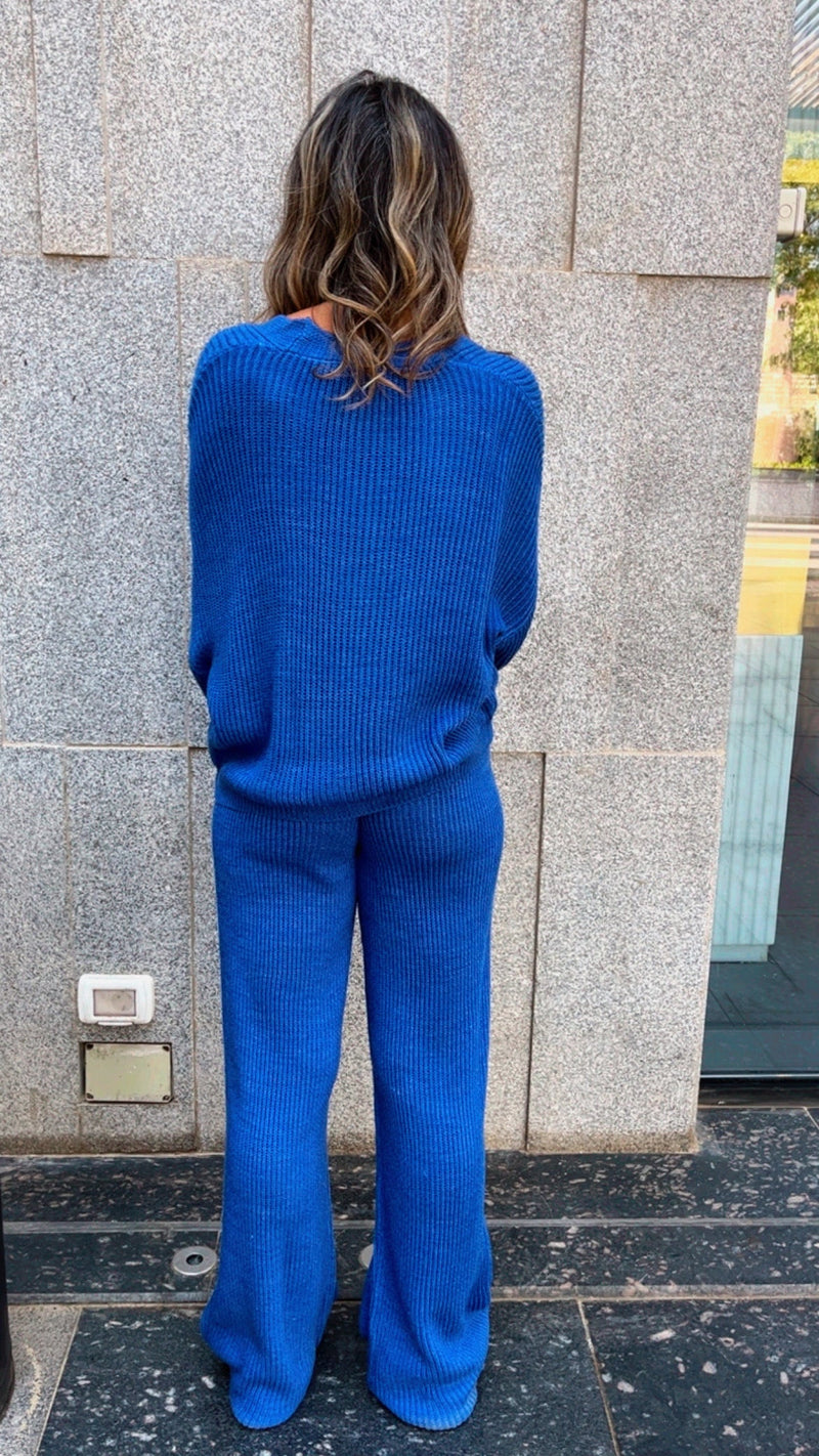 The Blue Cardi Set