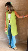 Lime Vested City Girl Vest