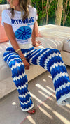 Blue Giving Waves Crochet Set