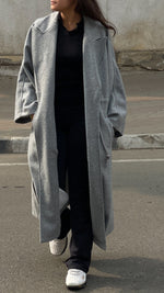 Grey Tie Waist Coat