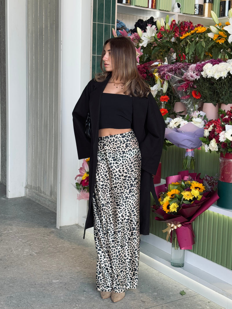 Cheetah Spots Longline Skirt