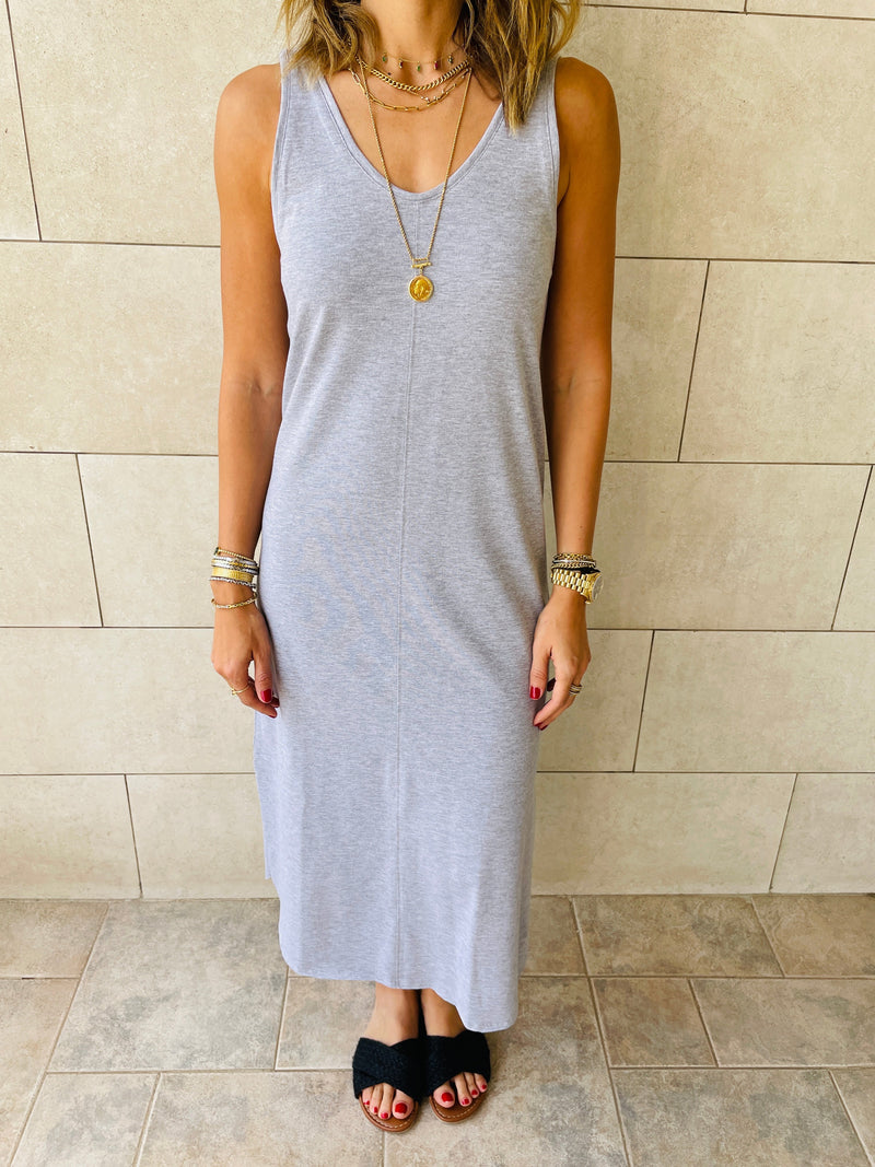 Grey Essential Sleeveless Dress