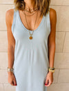 Baby Blue Essential Sleeveless Dress