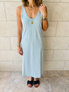 Baby Blue Essential Sleeveless Dress