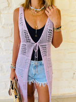 Lilac Beach Tie Vest