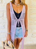 Lilac Beach Tie Vest