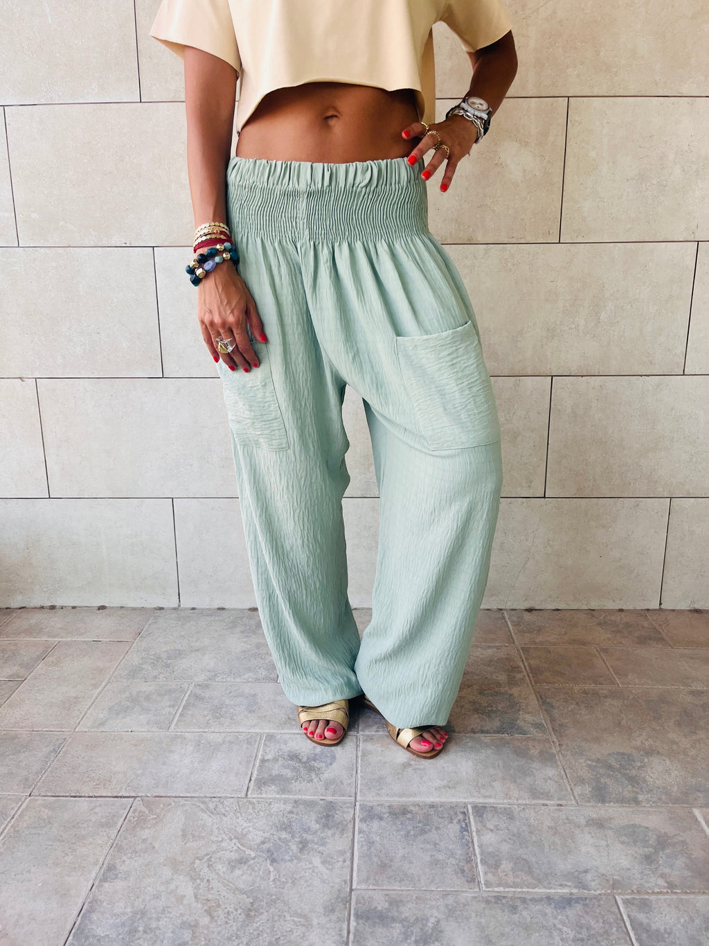 Mint Bohos Pants