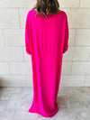 Fuchsia Linen Dress