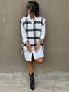 Checkered Preppy High Low Vest