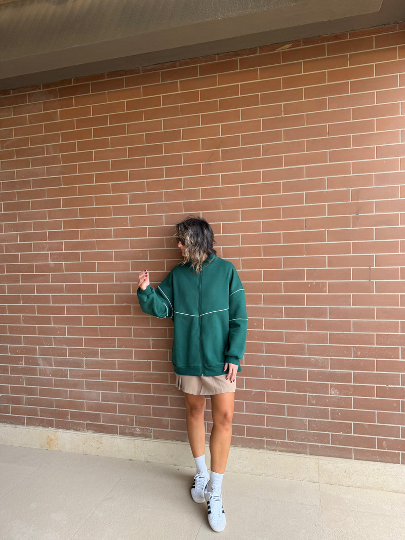 PREORDER Green Retro Butter Soft Zip Up