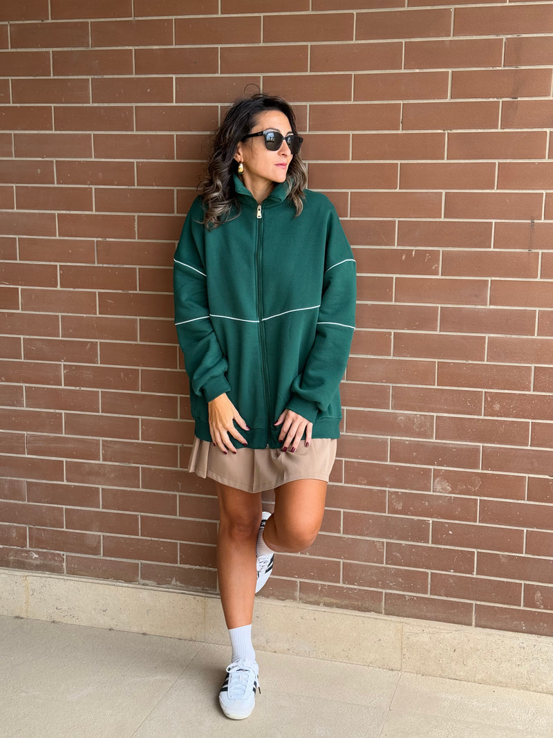 PREORDER Green Retro Butter Soft Zip Up