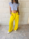 Mustard Soft Suit Pants