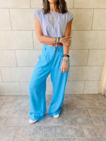 Baby Blue Soft Suit Pants