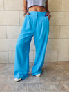 Baby Blue Soft Suit Pants