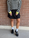 Black Preppy School Girl Skirt