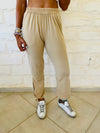 Beige Jogger Pants