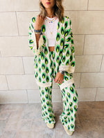 Green Retro Kimono