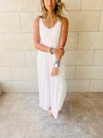 White Tiered Cotton City Dress