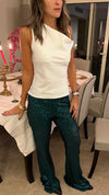 Green Sequin Pants